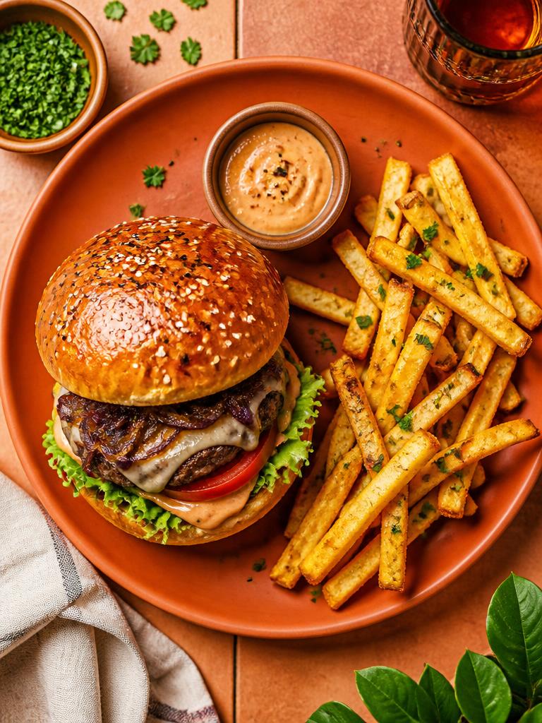 Foto gastronômica gerada por IA